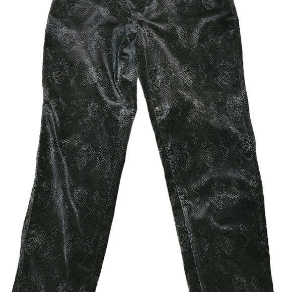 Soffia Pants - Soffia Velvet Snakeskin Print Pants 10/8